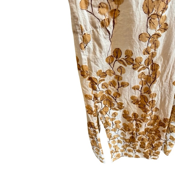 Tuckernuck x Ro’s Garden Clorinda Embroidered Long Caftan Kaftan in Leaf Sand - Picture 10 of 16